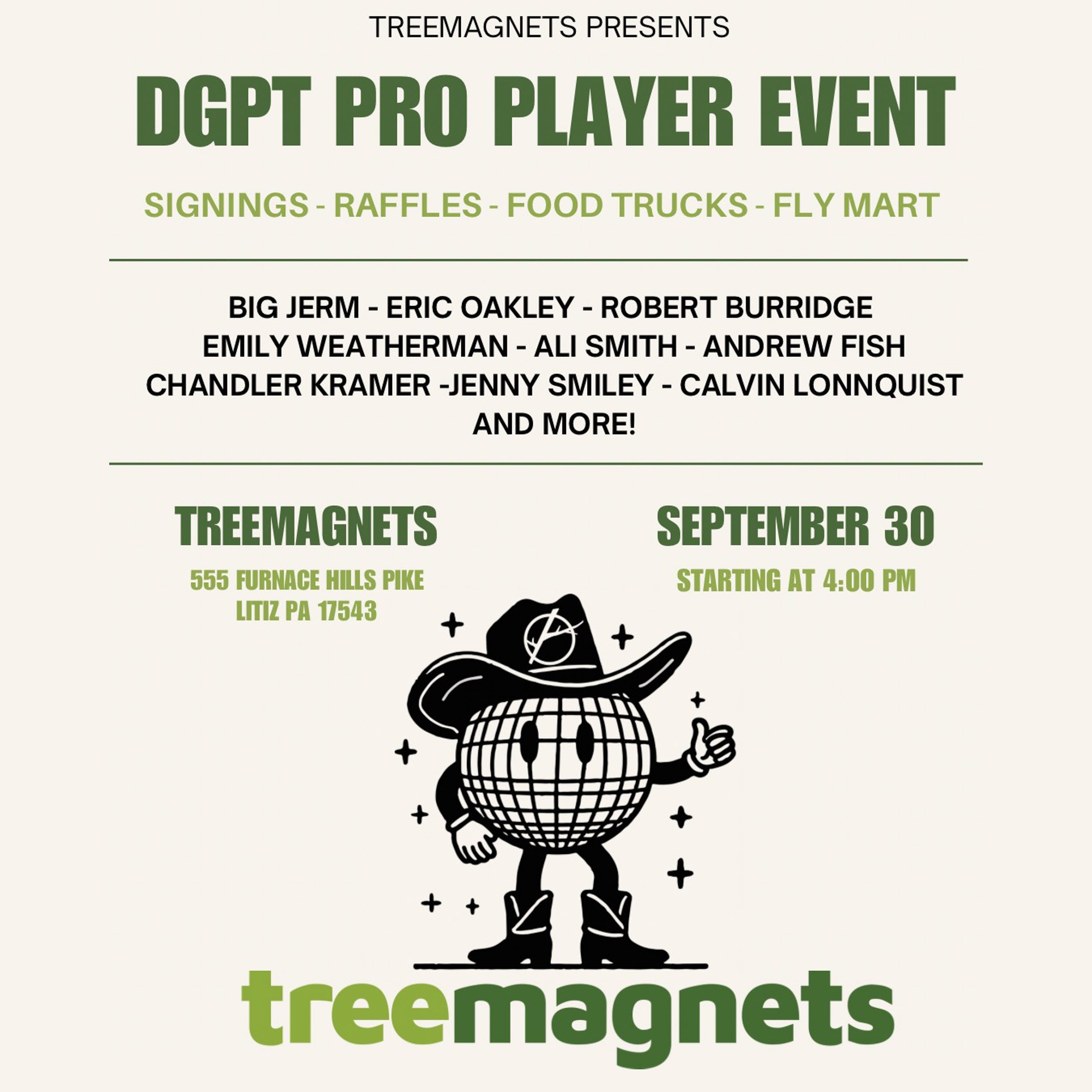 Treemagnets Pro Flymart - Monday September 30th