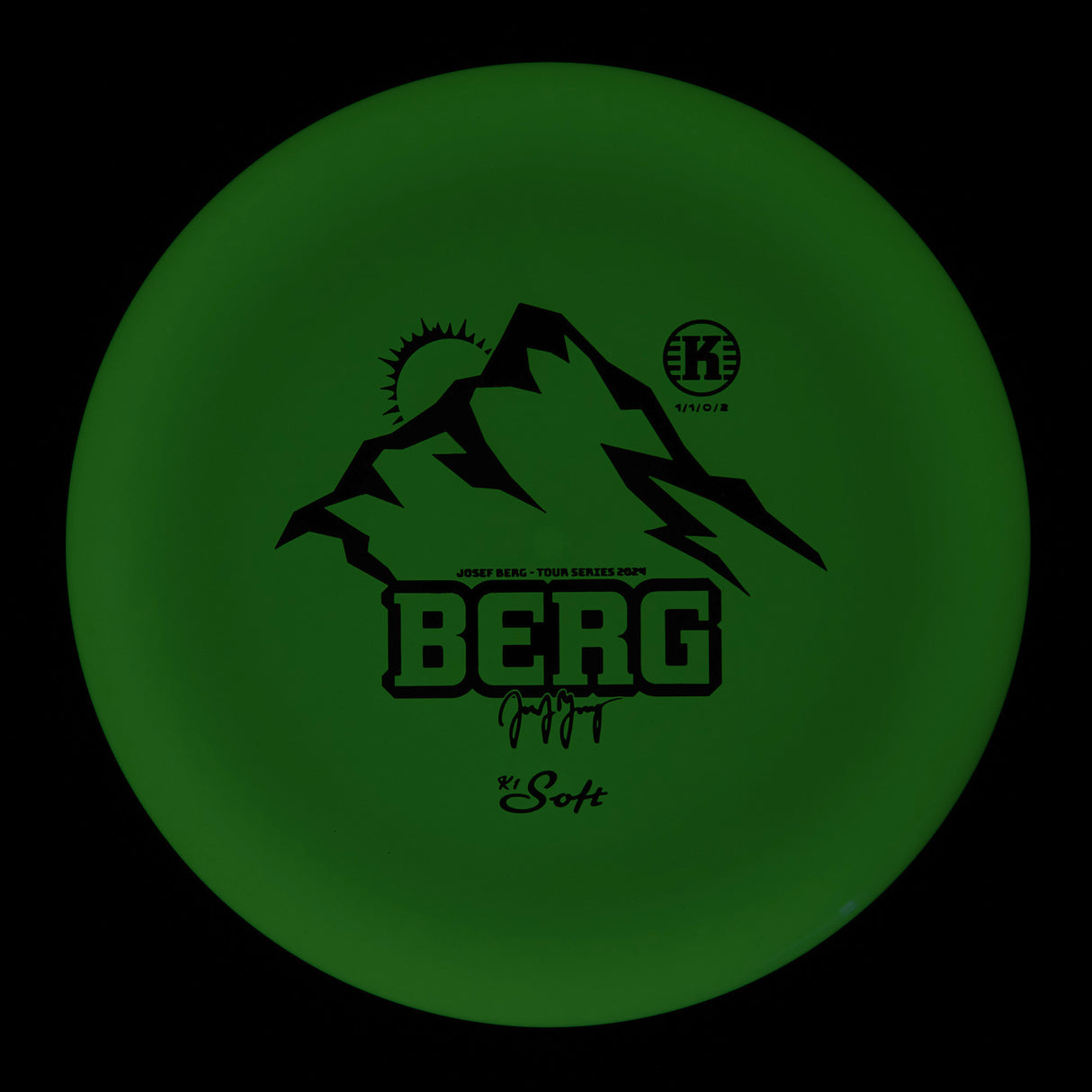Kastaplast Berg - 2024 Josef Berg Tour Series K1 Soft Glow 174g | Style 0001