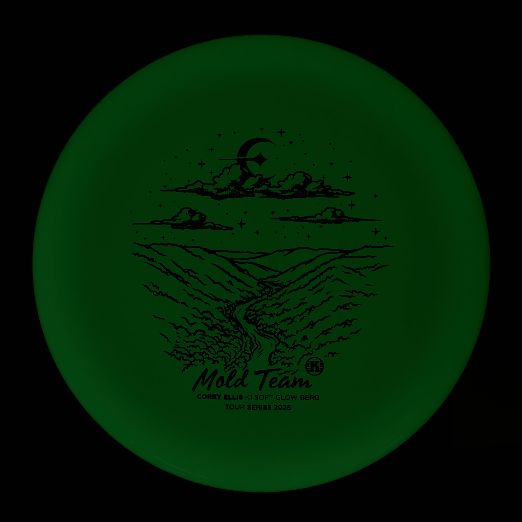 Corey Ellis Tour Series 2026 Mold Team K1 Soft Glow Berg
