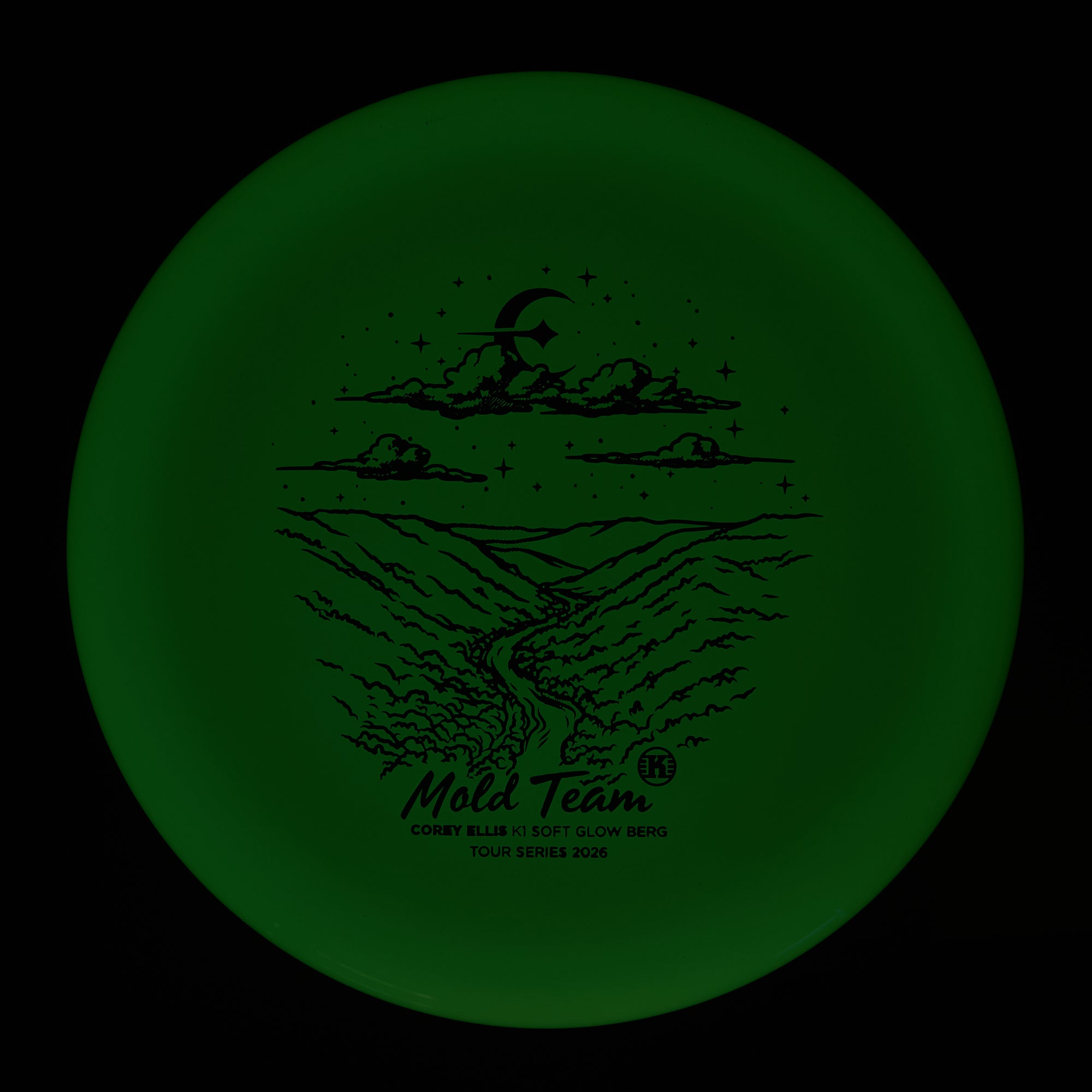 Corey Ellis Tour Series 2026 Mold Team K1 Soft Glow Berg