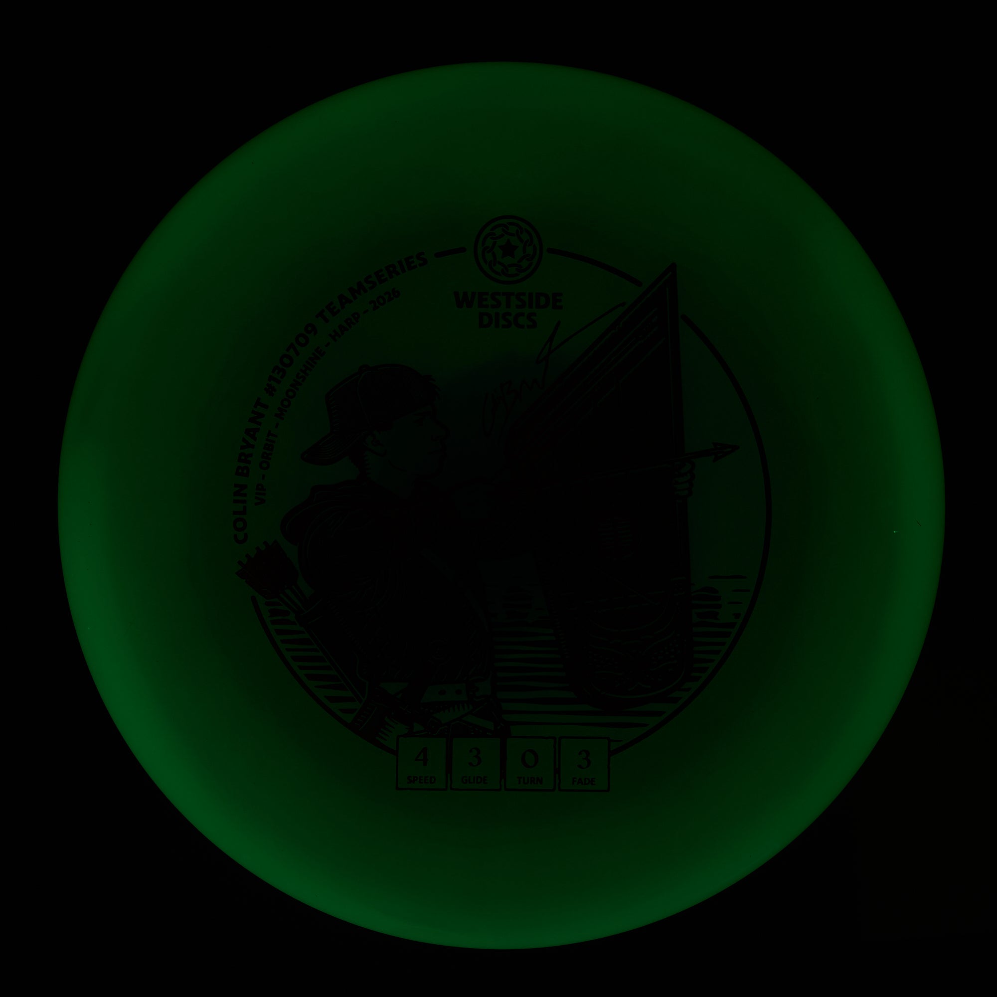 Colin Bryant Team Series Glow VIP Moonshine Orbit Harp