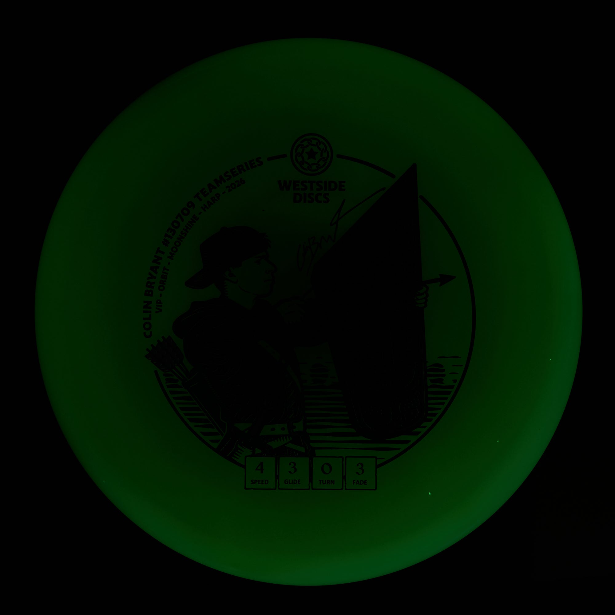 Colin Bryant Team Series Glow VIP Moonshine Orbit Harp