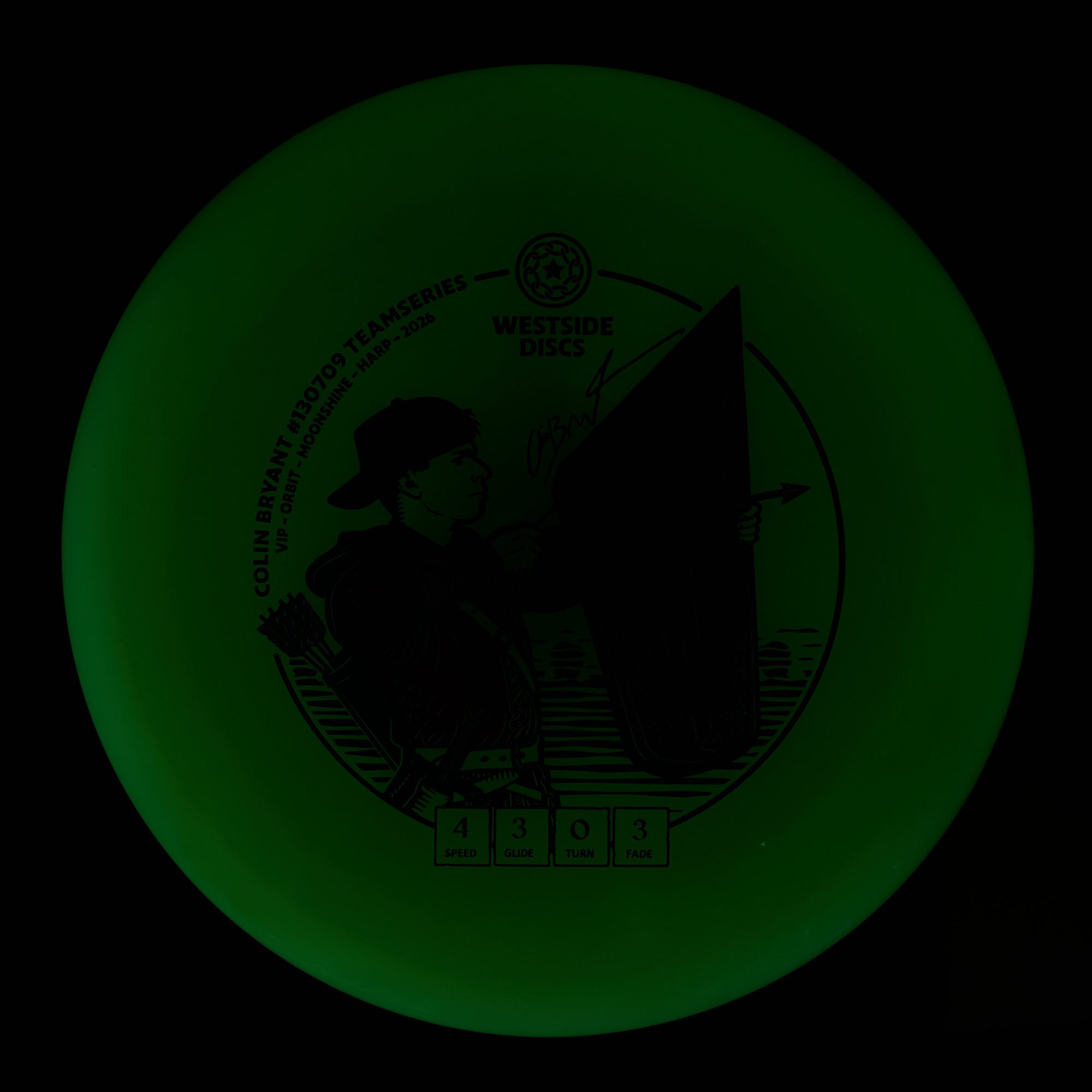 Colin Bryant Team Series Glow VIP Moonshine Orbit Harp