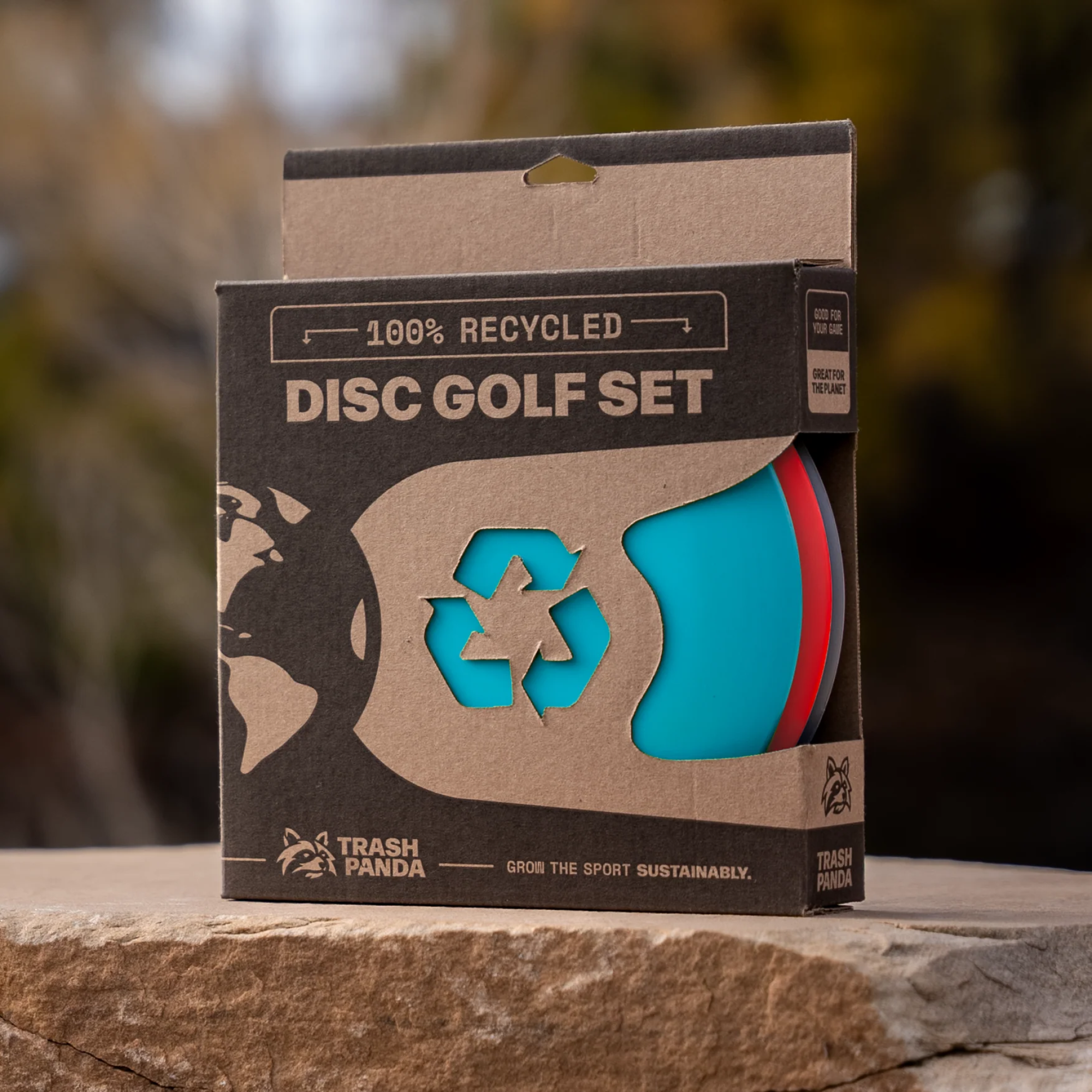100% Recycled Disc Golf Set