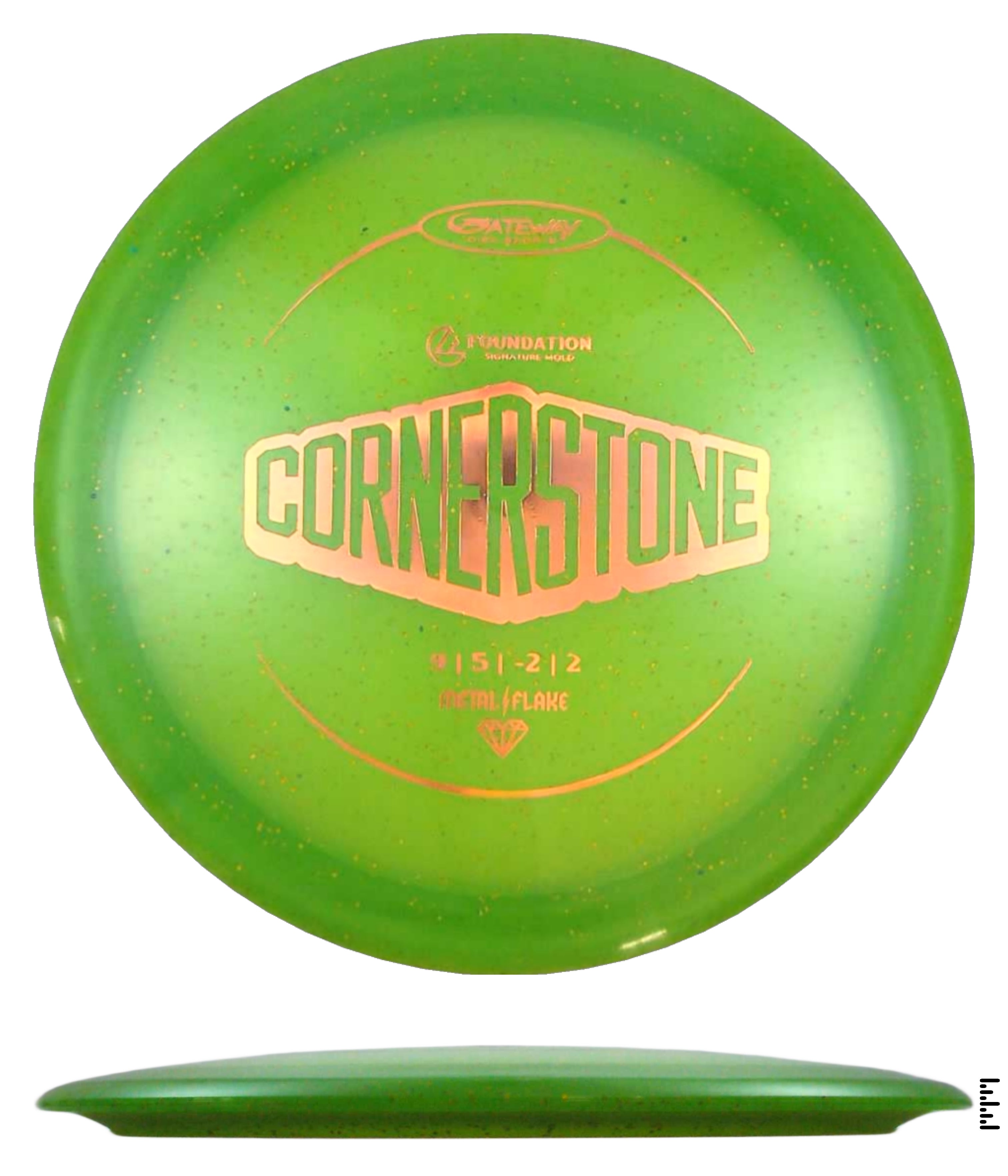 Diamond Metal Flake CornerStone