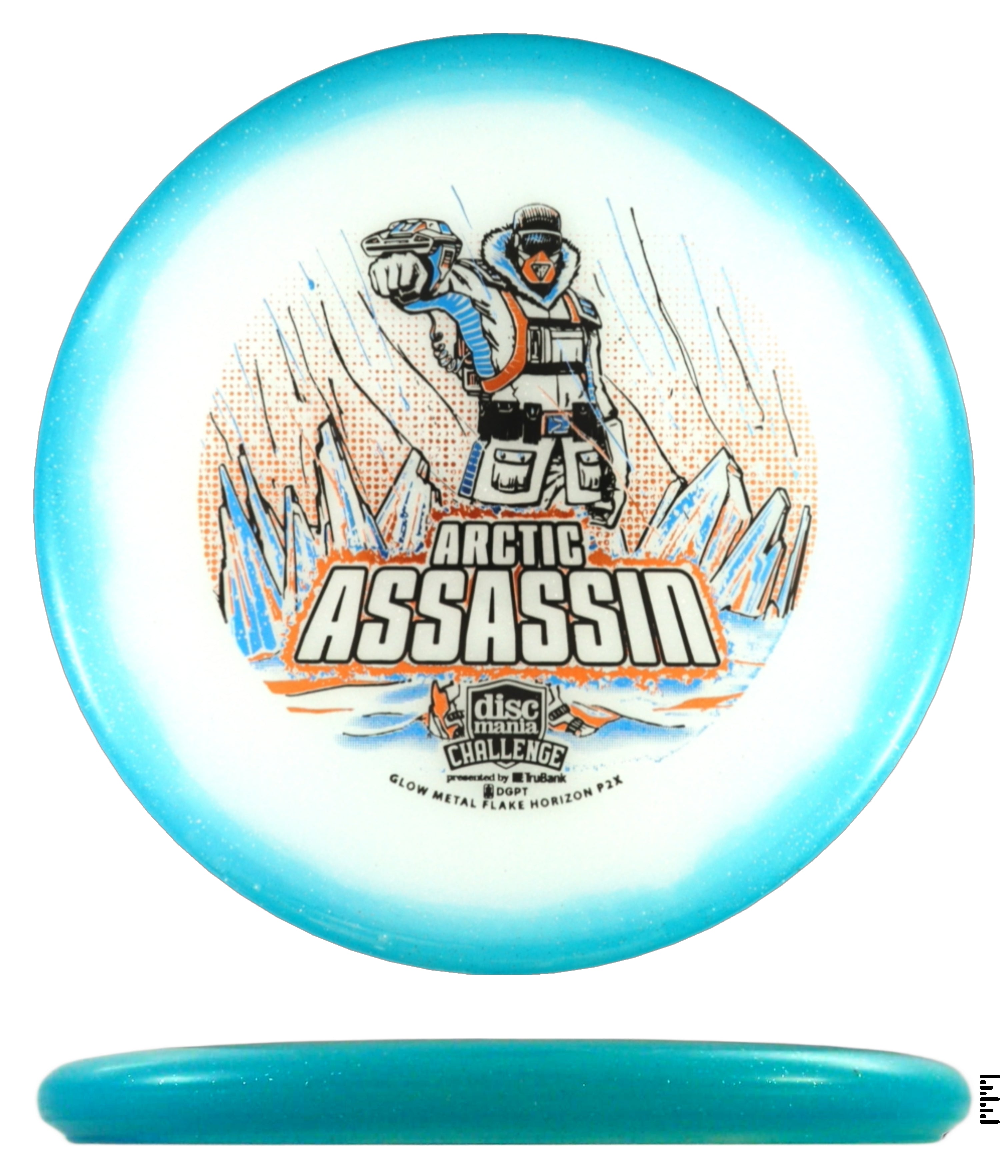 Discmania Challenge Fundraiser Arctic Assassin Metal Flake Horizon C-Line P2x