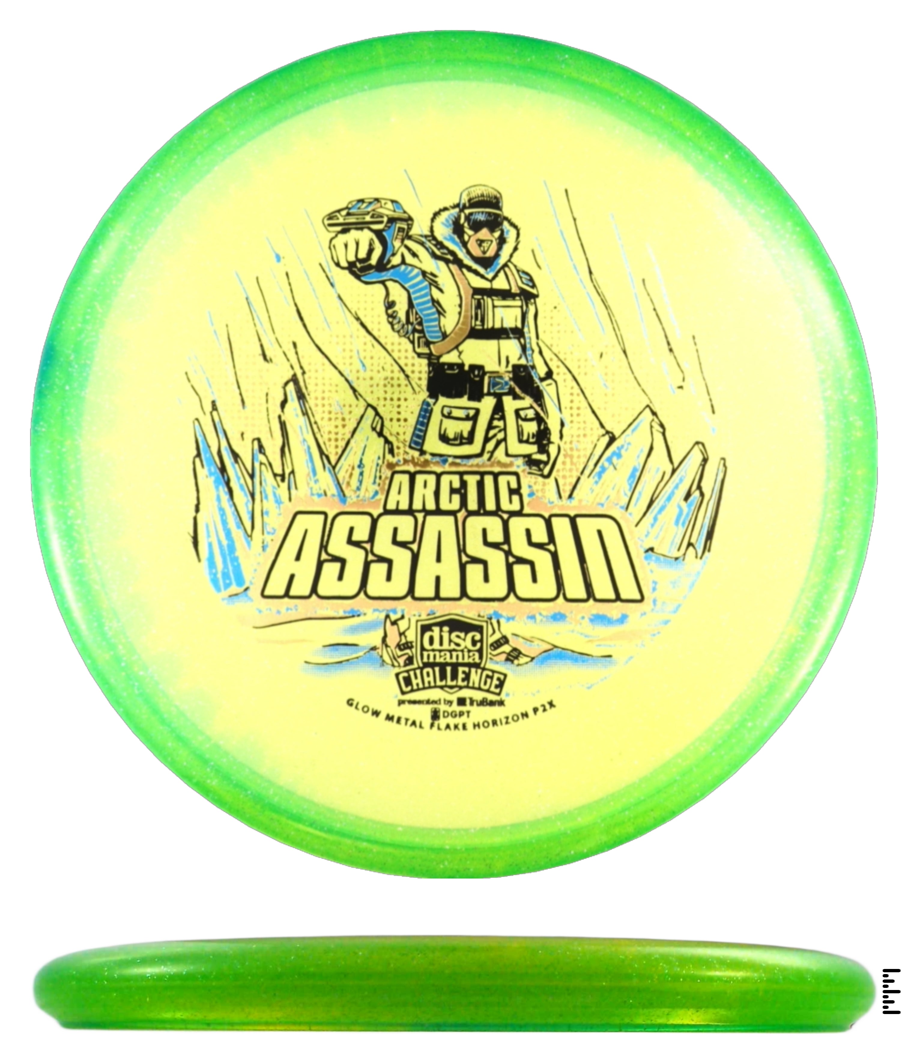 Discmania Challenge Fundraiser Arctic Assassin Metal Flake Horizon C-Line P2x