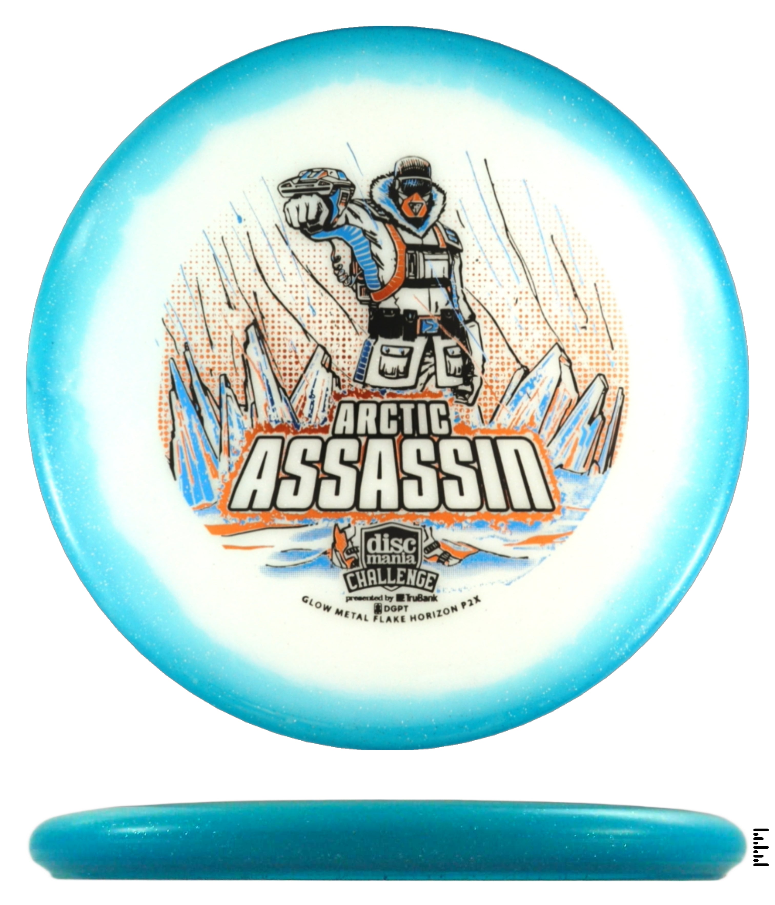Discmania Challenge Fundraiser Arctic Assassin Metal Flake Horizon C-Line P2x