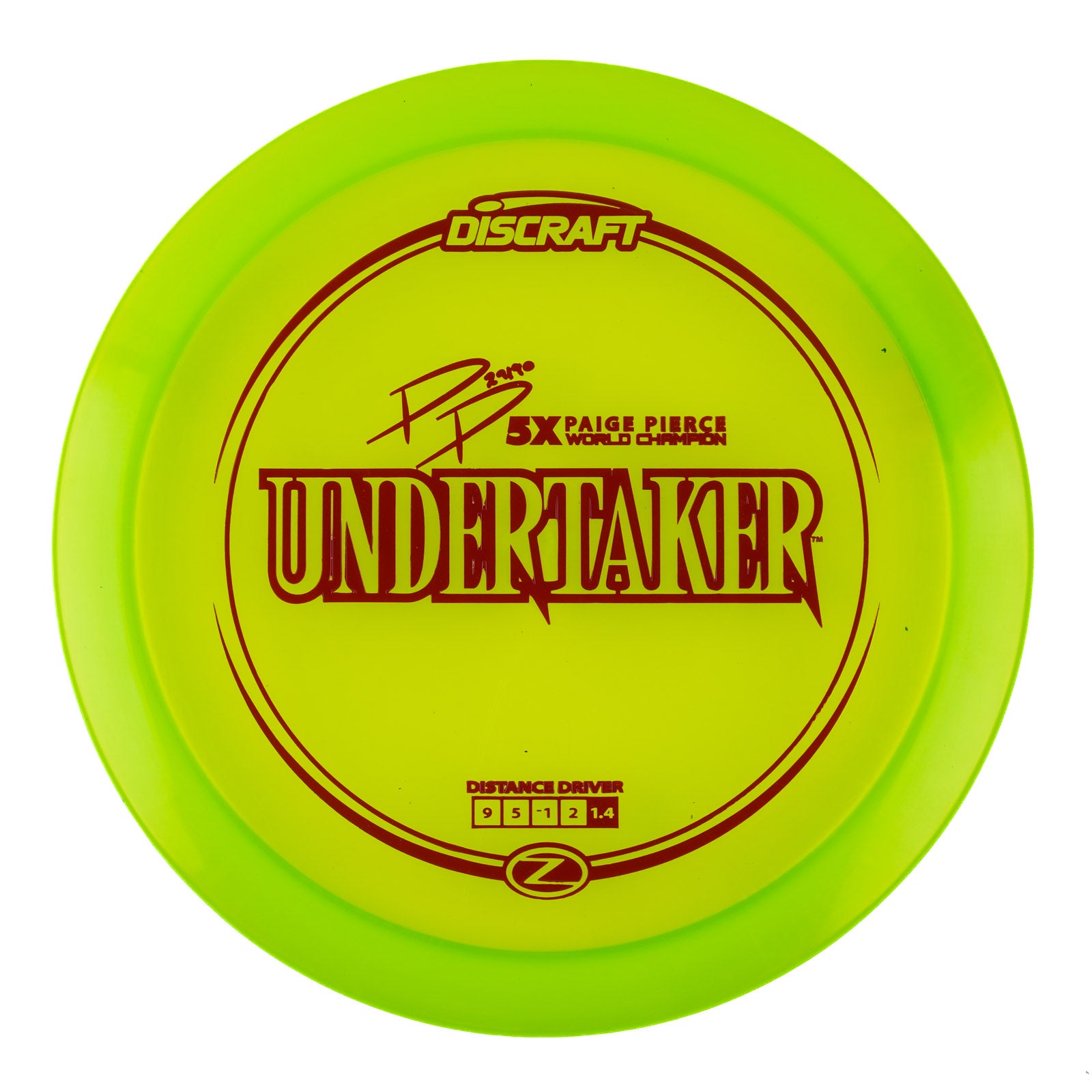 Paige Pierce 5X World Champion Z Line Undertaker