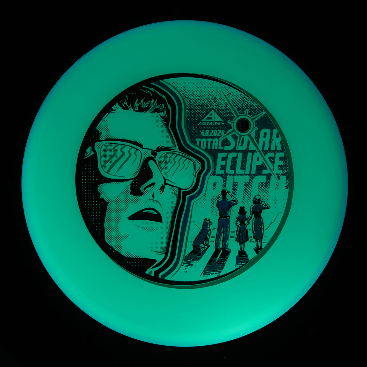 Axiom Pitch - Special Edition Total Eclipse 2.0 Green Core Blue Rim 157g | Style 0014