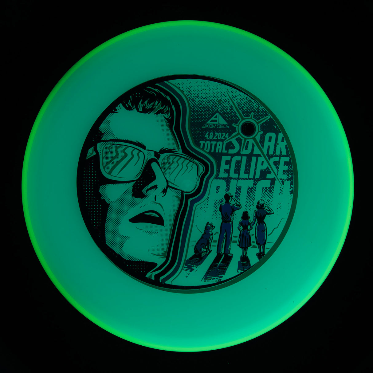 Axiom Pitch - Special Edition Total Eclipse 2.0 Blue Core Green Rim 157g | Style 0019
