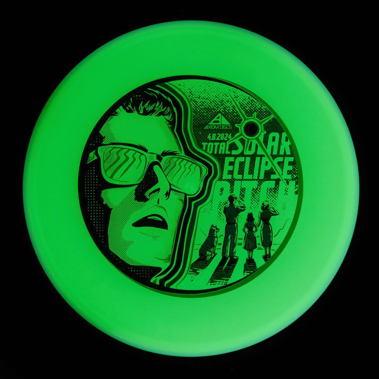 Axiom Pitch - Special Edition Total Eclipse 2.0 Green Core Blue Rim 158g | Style 0009