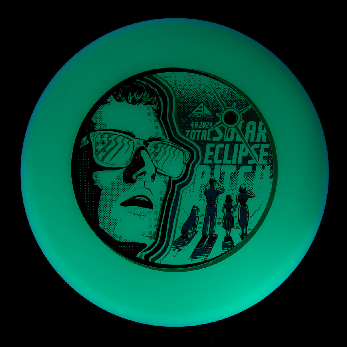 Axiom Pitch - Special Edition Total Eclipse 2.0 Green Core Blue Rim 158g | Style 0012