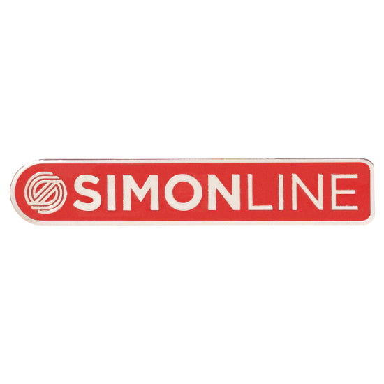 Simon Line Bar Enamel Pin