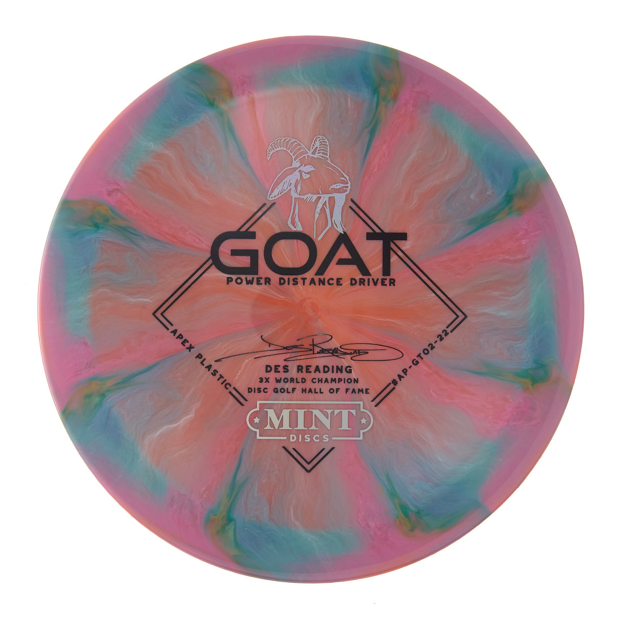 Mint Discs Goat - Des Reading 3X World Champion Swirly Apex 174g | Style 0010