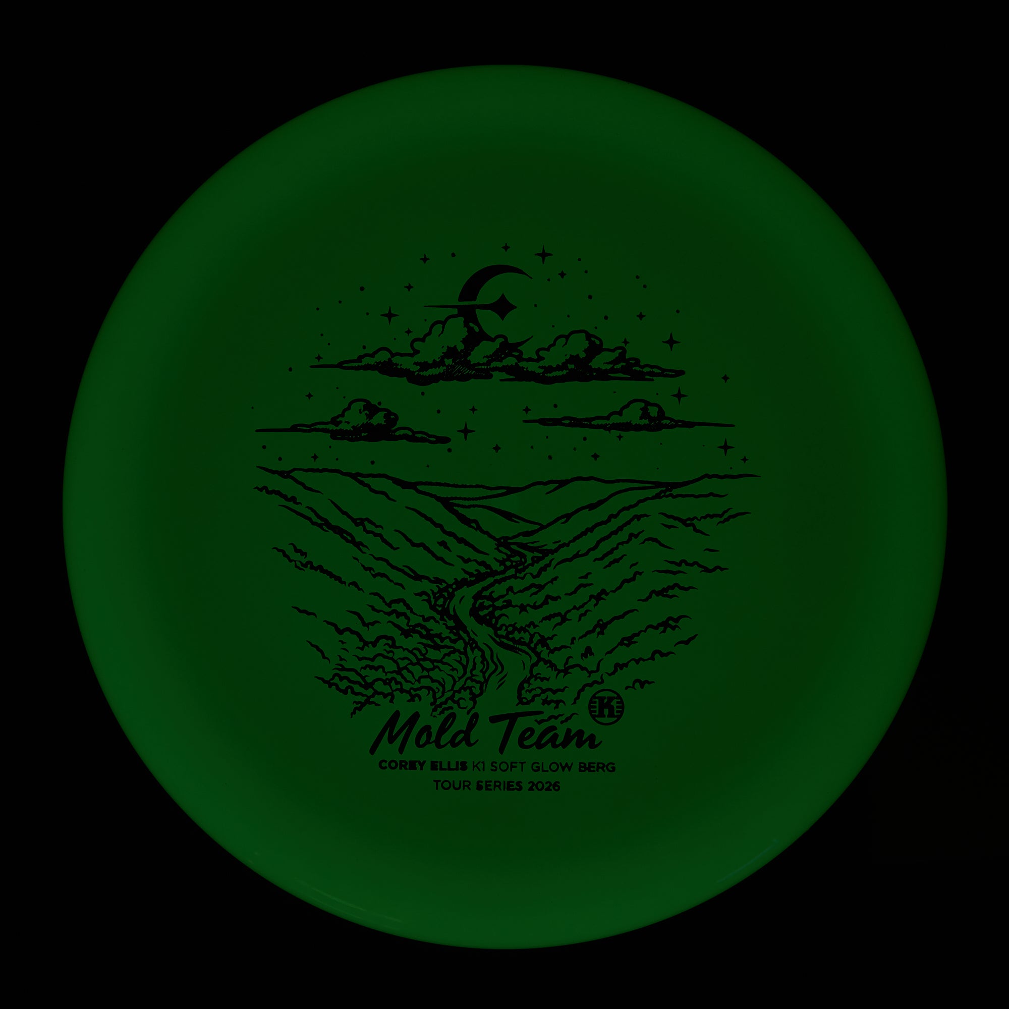Corey Ellis Tour Series 2026 Mold Team K1 Soft Glow Berg