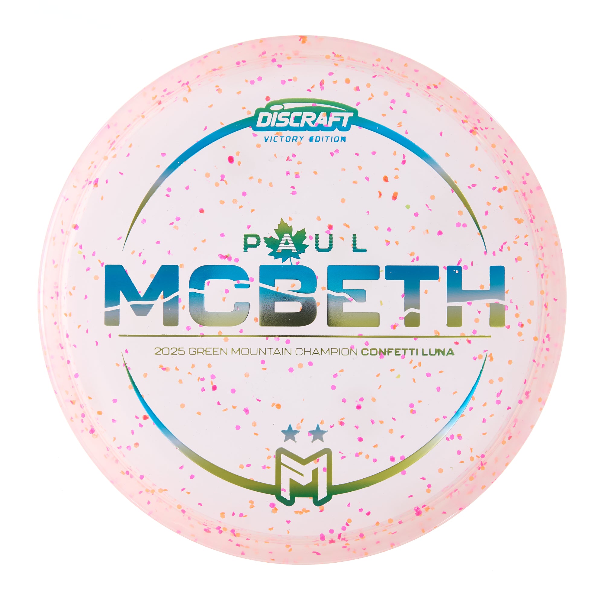 Paul McBeth 2025 Green Mountain Champion Victory Edition Confetti Luna