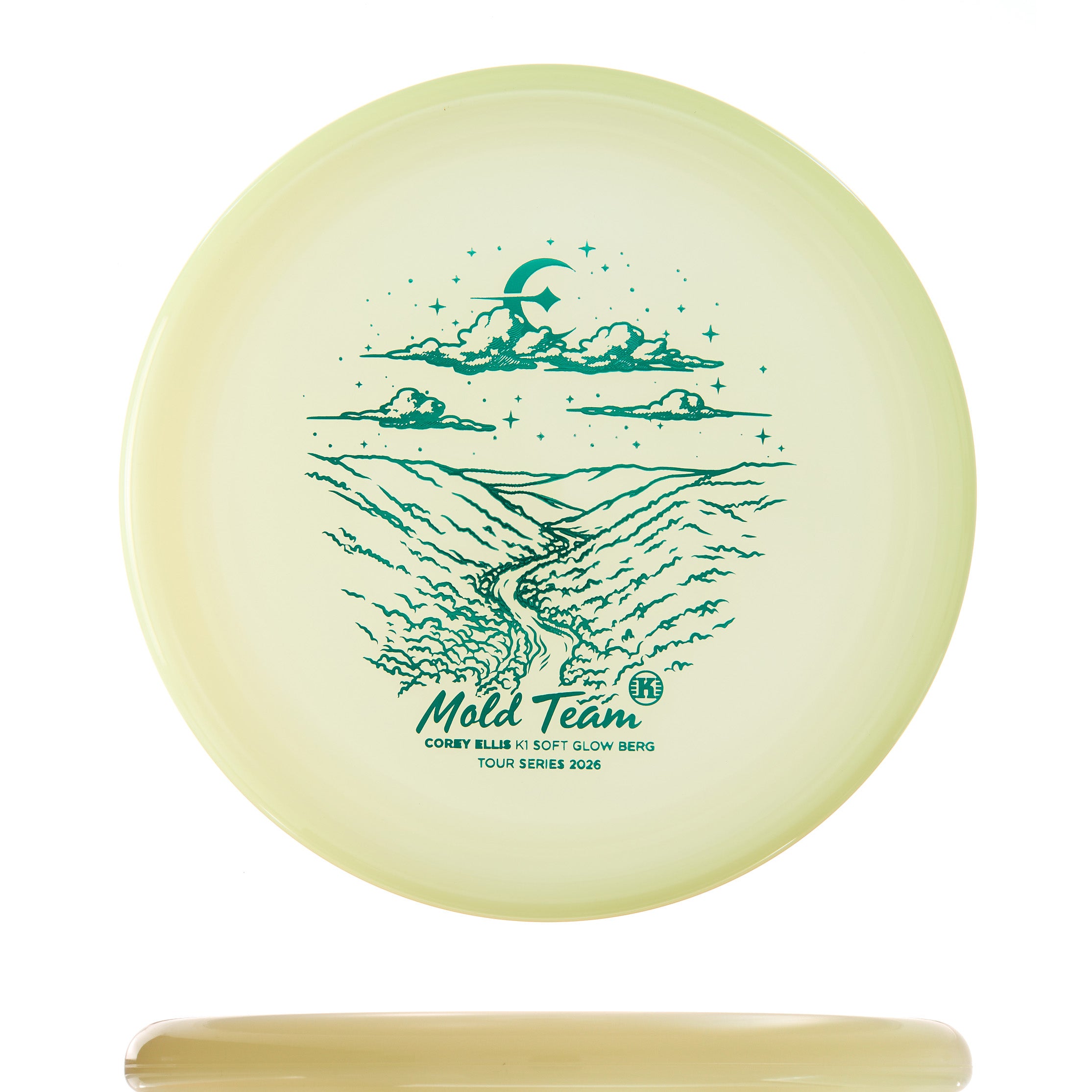 Corey Ellis Tour Series 2026 Mold Team K1 Soft Glow Berg