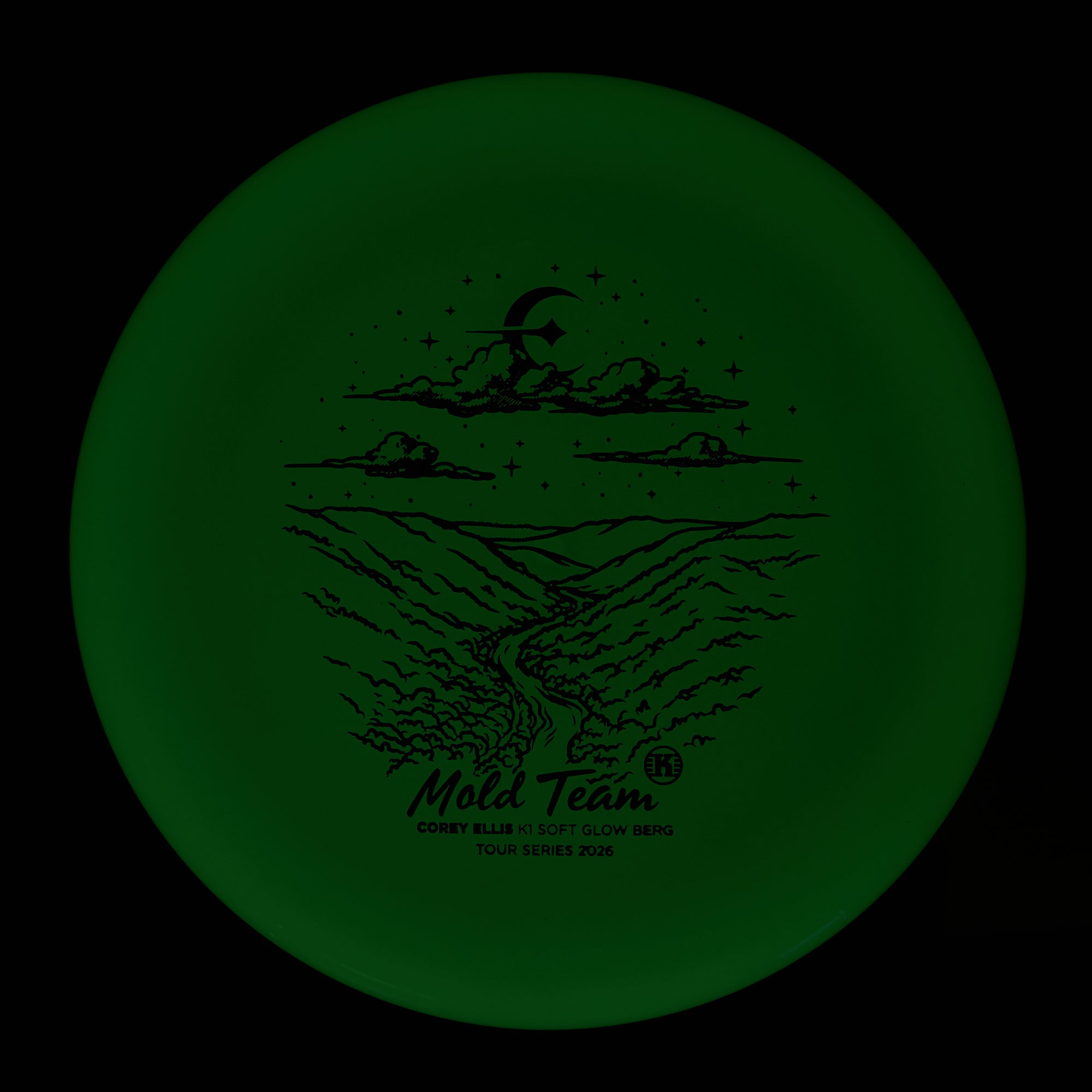 Corey Ellis Tour Series 2026 Mold Team K1 Soft Glow Berg