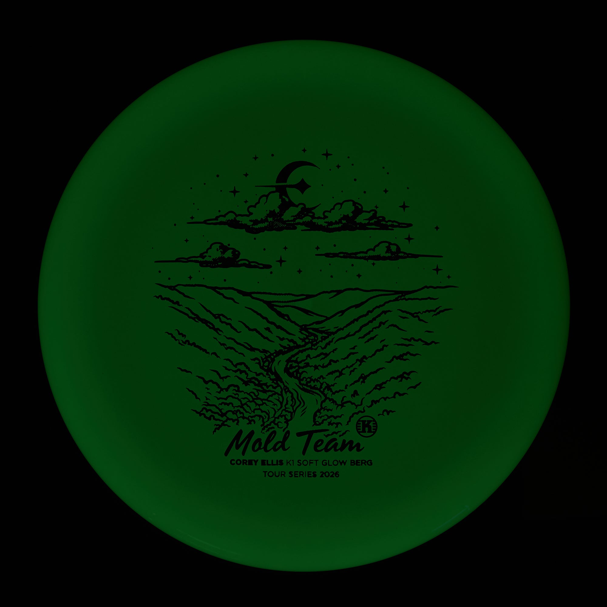Corey Ellis Tour Series 2026 Mold Team K1 Soft Glow Berg