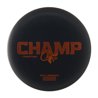 First Run Trophy Line Champ