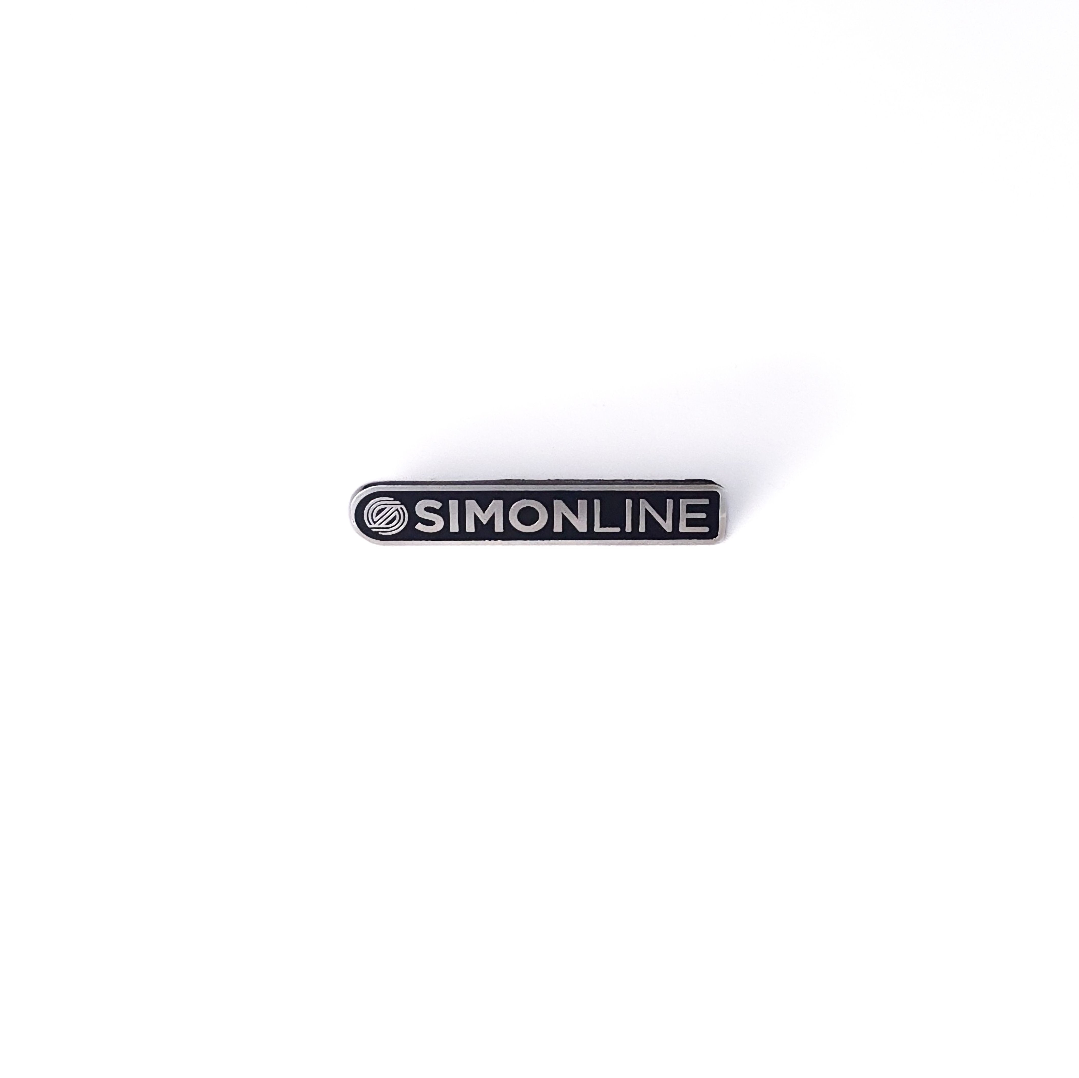 SimonLine Tag Enamel Pin Black