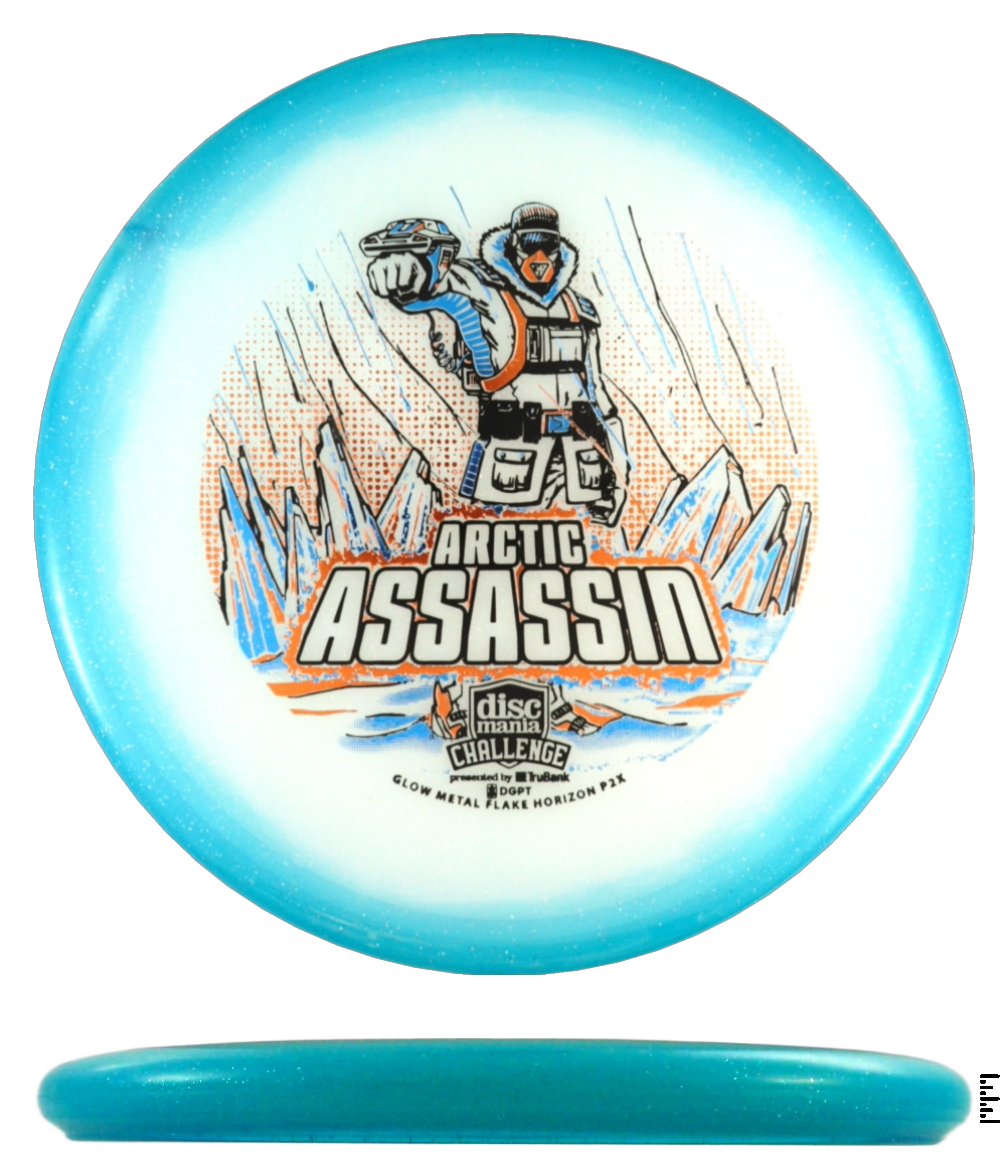 Discmania Challenge Fundraiser Arctic Assassin Metal Flake Horizon C-Line P2x