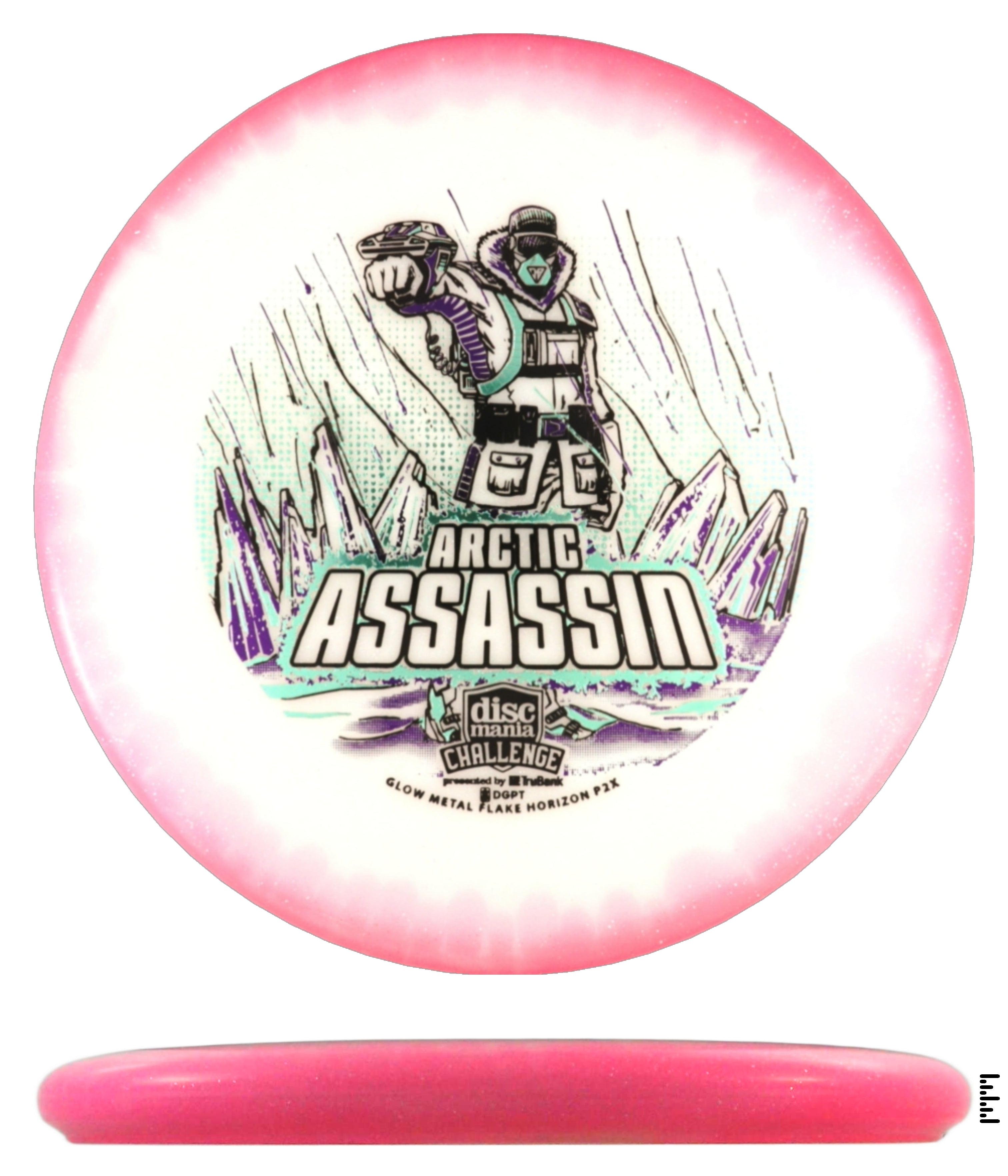 Discmania Challenge Fundraiser Arctic Assassin Metal Flake Horizon C-Line P2x