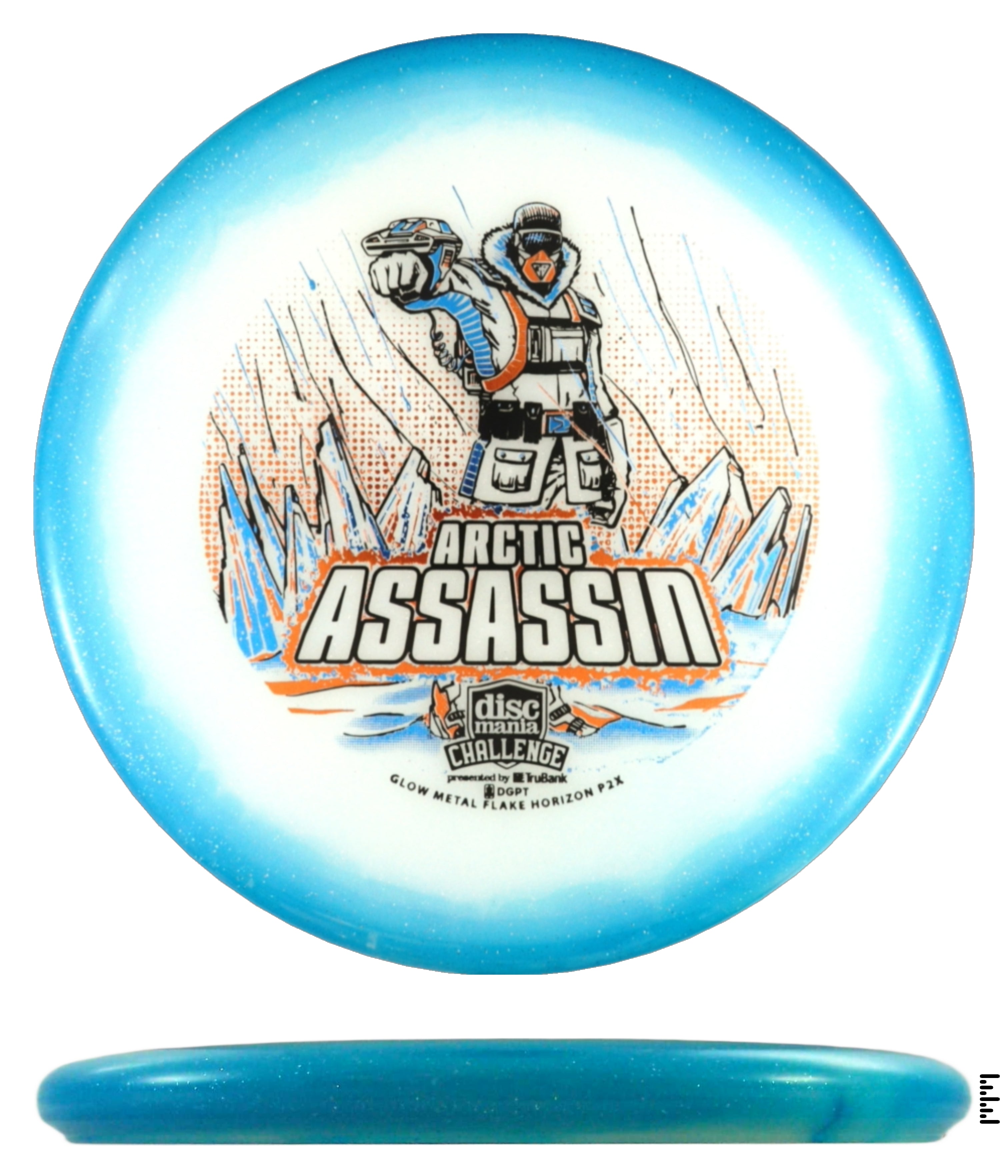 Discmania Challenge Fundraiser Arctic Assassin Metal Flake Horizon C-Line P2x