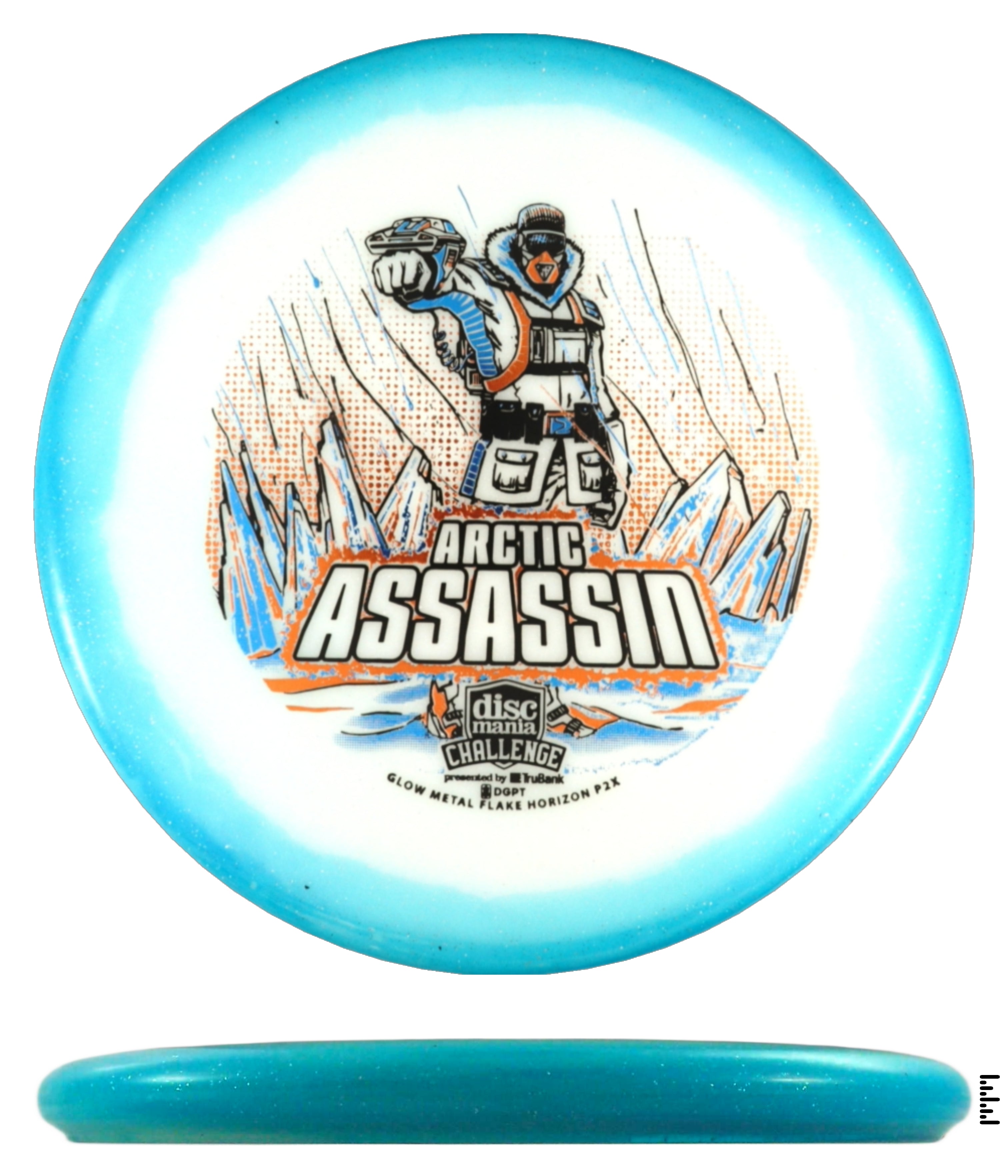Discmania Challenge Fundraiser Arctic Assassin Metal Flake Horizon C-Line P2x