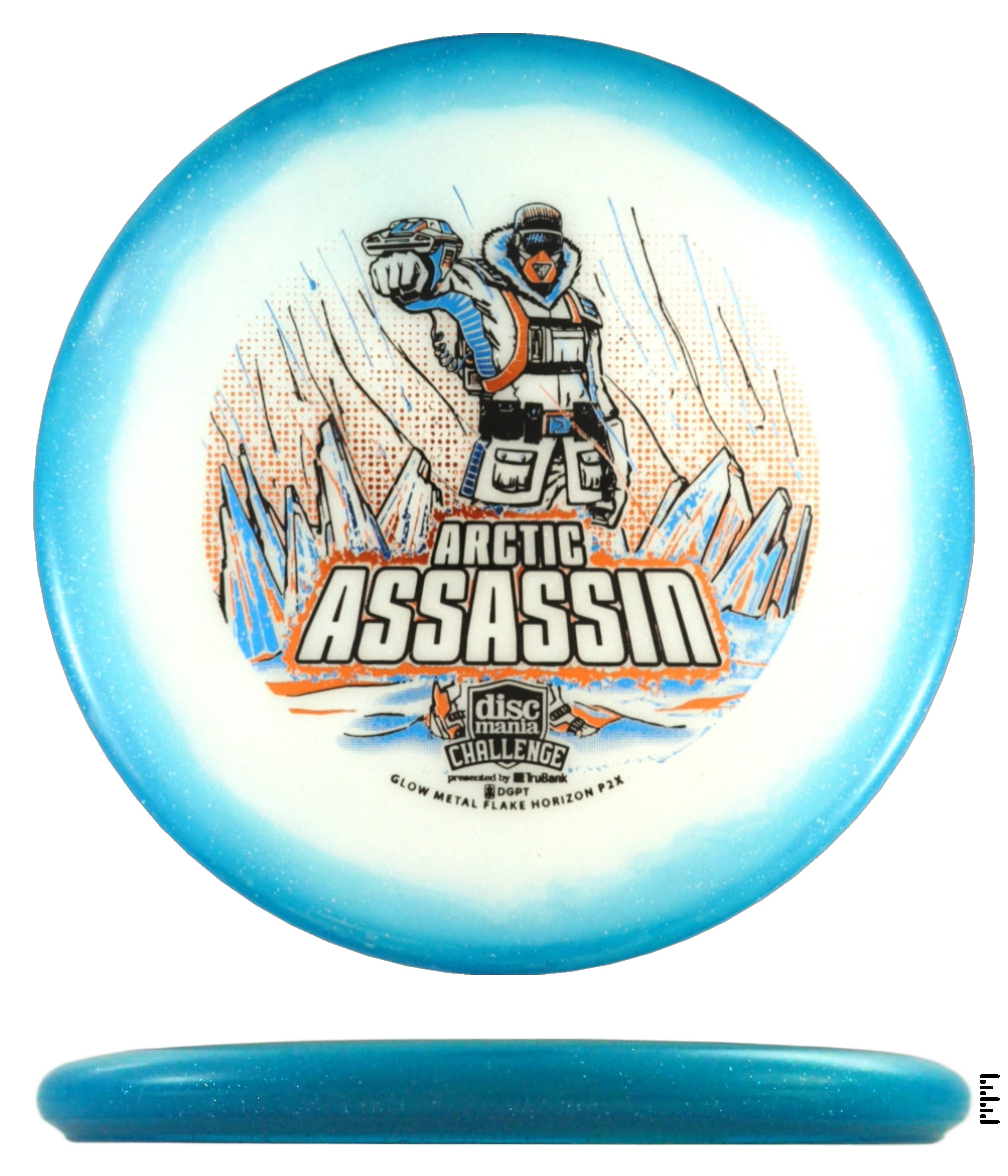 Discmania Challenge Fundraiser Arctic Assassin Metal Flake Horizon C-Line P2x