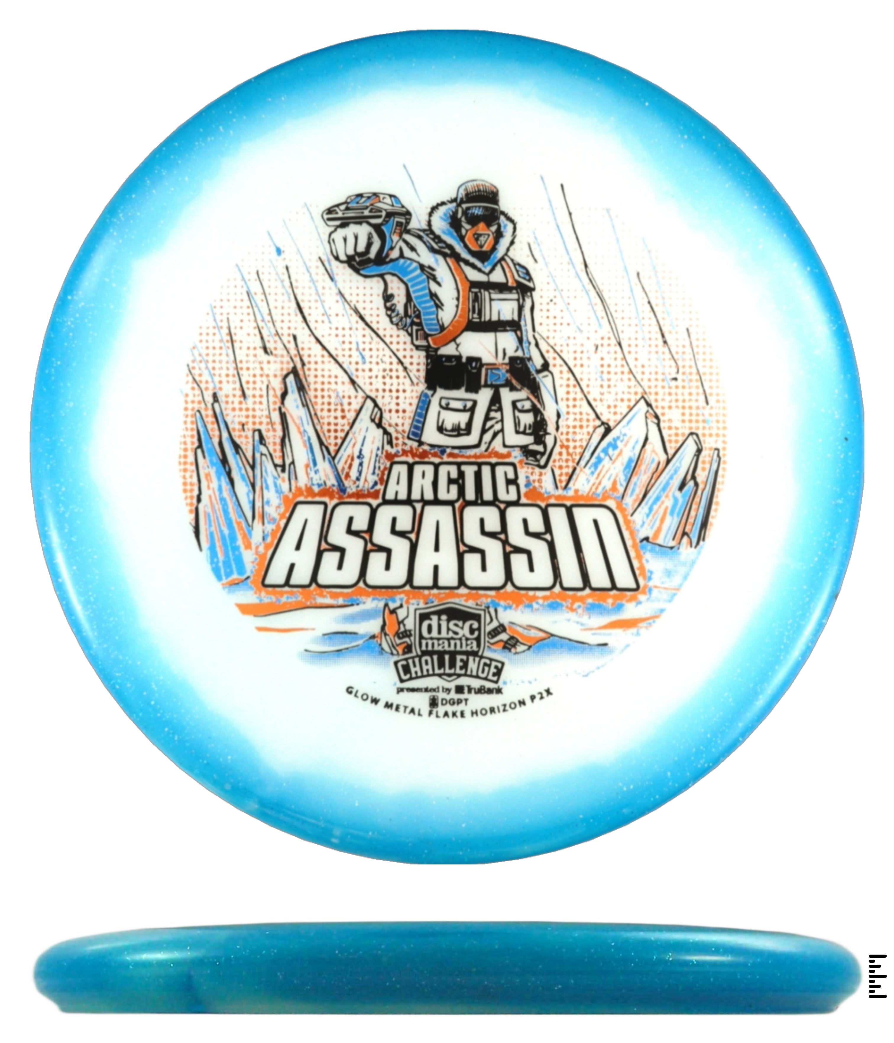Discmania Challenge Fundraiser Arctic Assassin Metal Flake Horizon C-Line P2x
