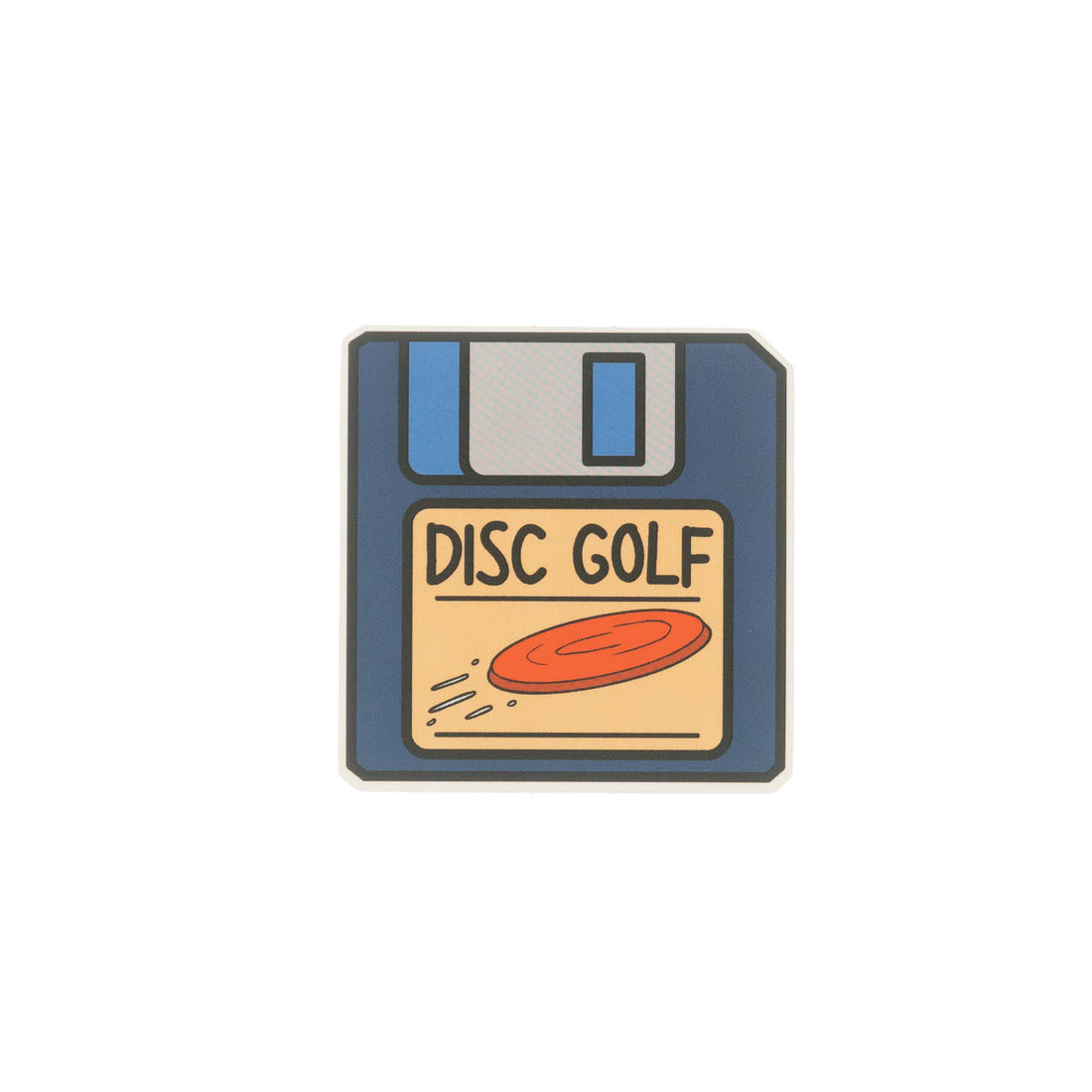 Blue Disc Sticker Floppy Disc Sticker – Treemagnets Disc Golf