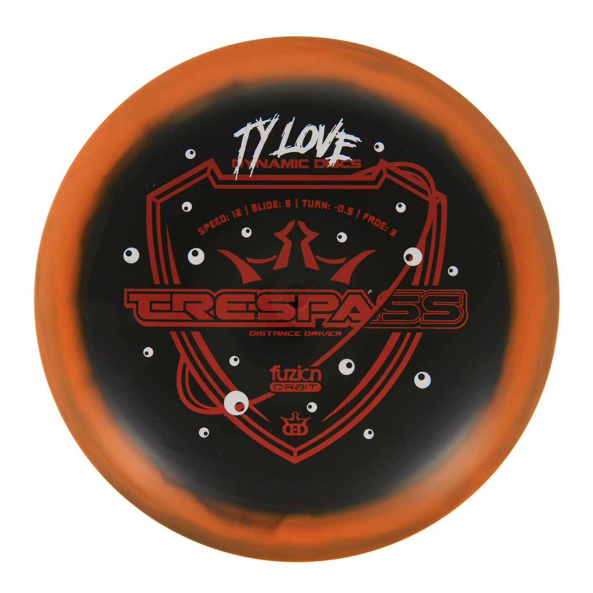 Dynamic Discs Trespass - 2023 Ty Love Team Series Fuzion Orbit 176g | Style 0001