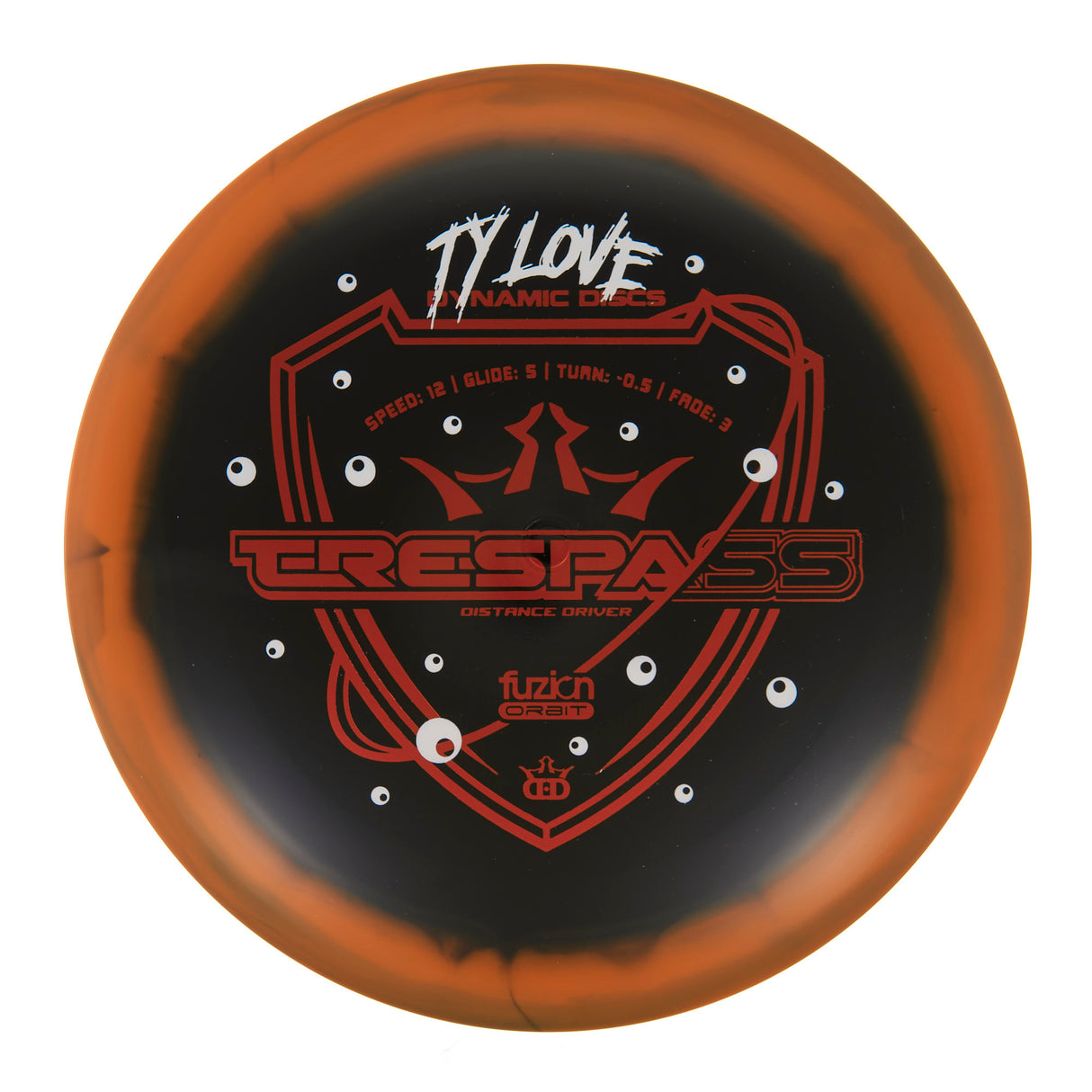 Dynamic Discs Trespass - 2023 Ty Love Team Series Fuzion Orbit 176g | Style 0002
