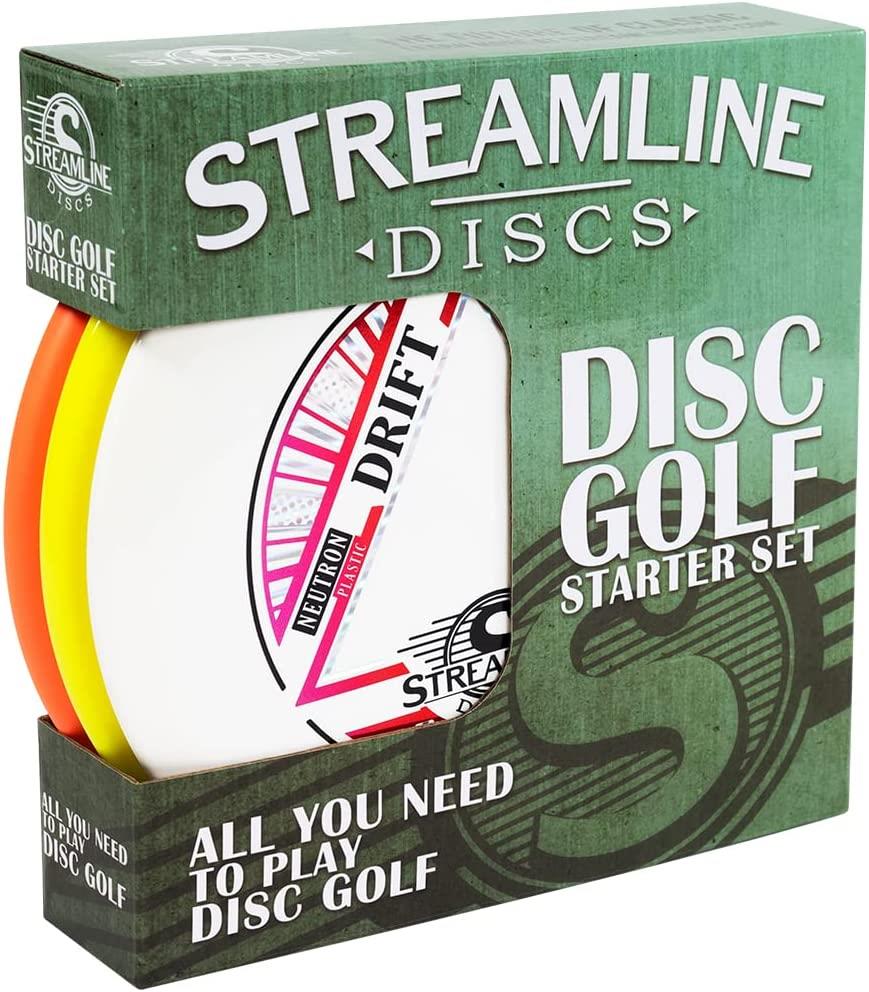 Streamline Premium Disc Golf Starter Set (Colors and Models May Vary)