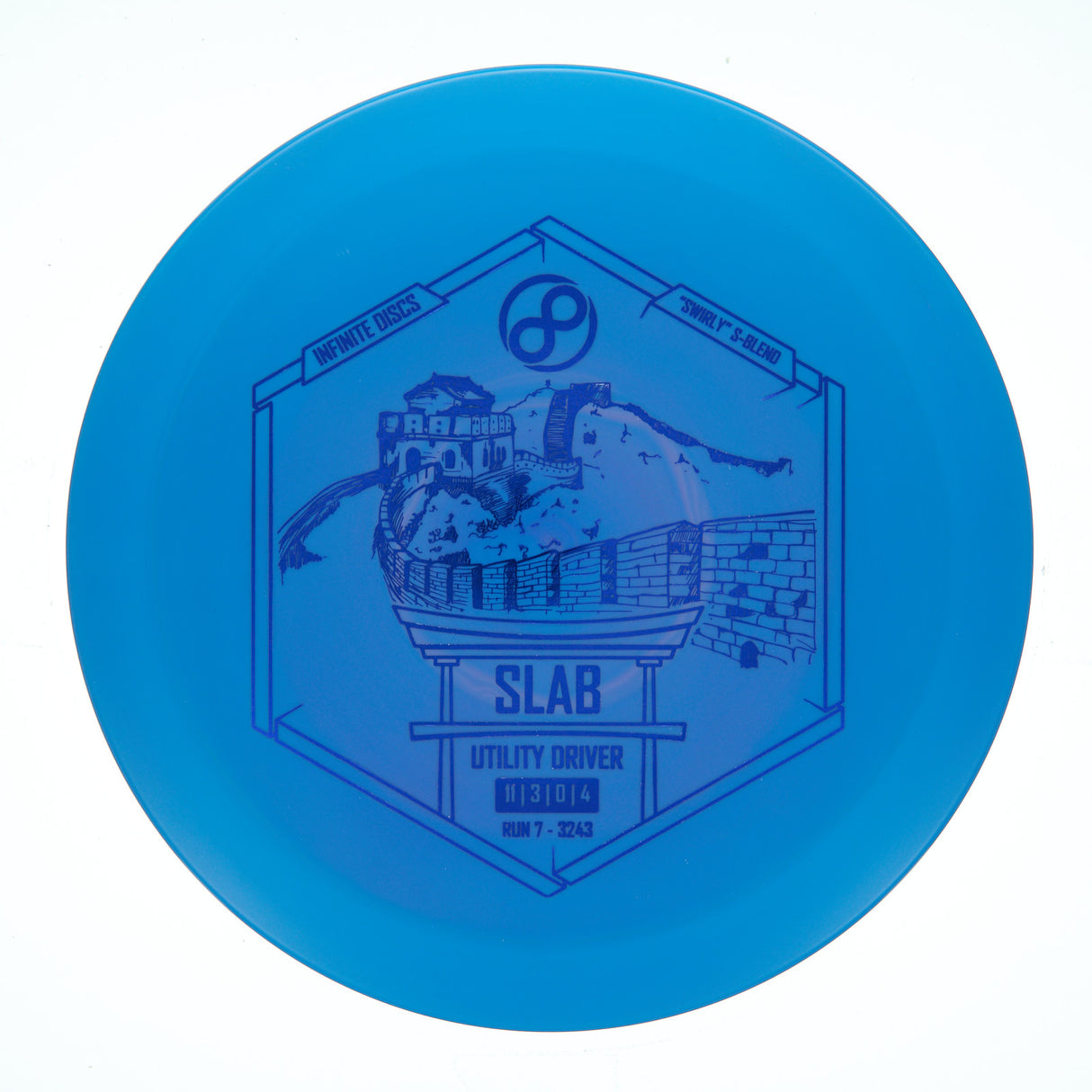 Infinite Discs Slab - Swirly S-Blend 172g | Style 0002