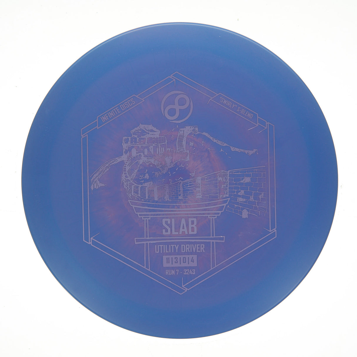Infinite Discs Slab - Swirly S-Blend 176g | Style 0007