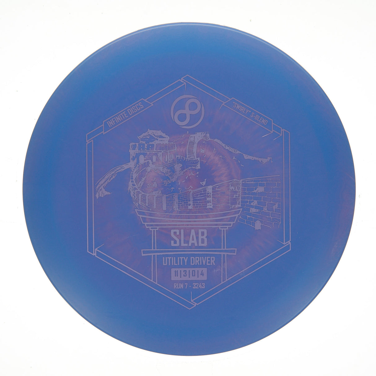 Infinite Discs Slab - Swirly S-Blend 175g | Style 0004