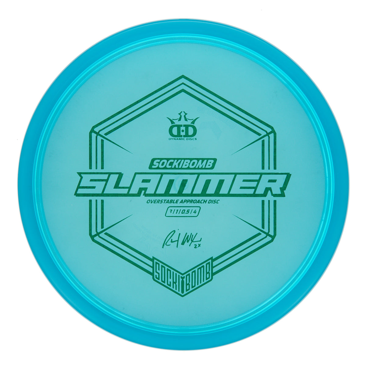 Dynamic Discs Sockibomb Slammer - Lucid Ice 175g | Style 0006