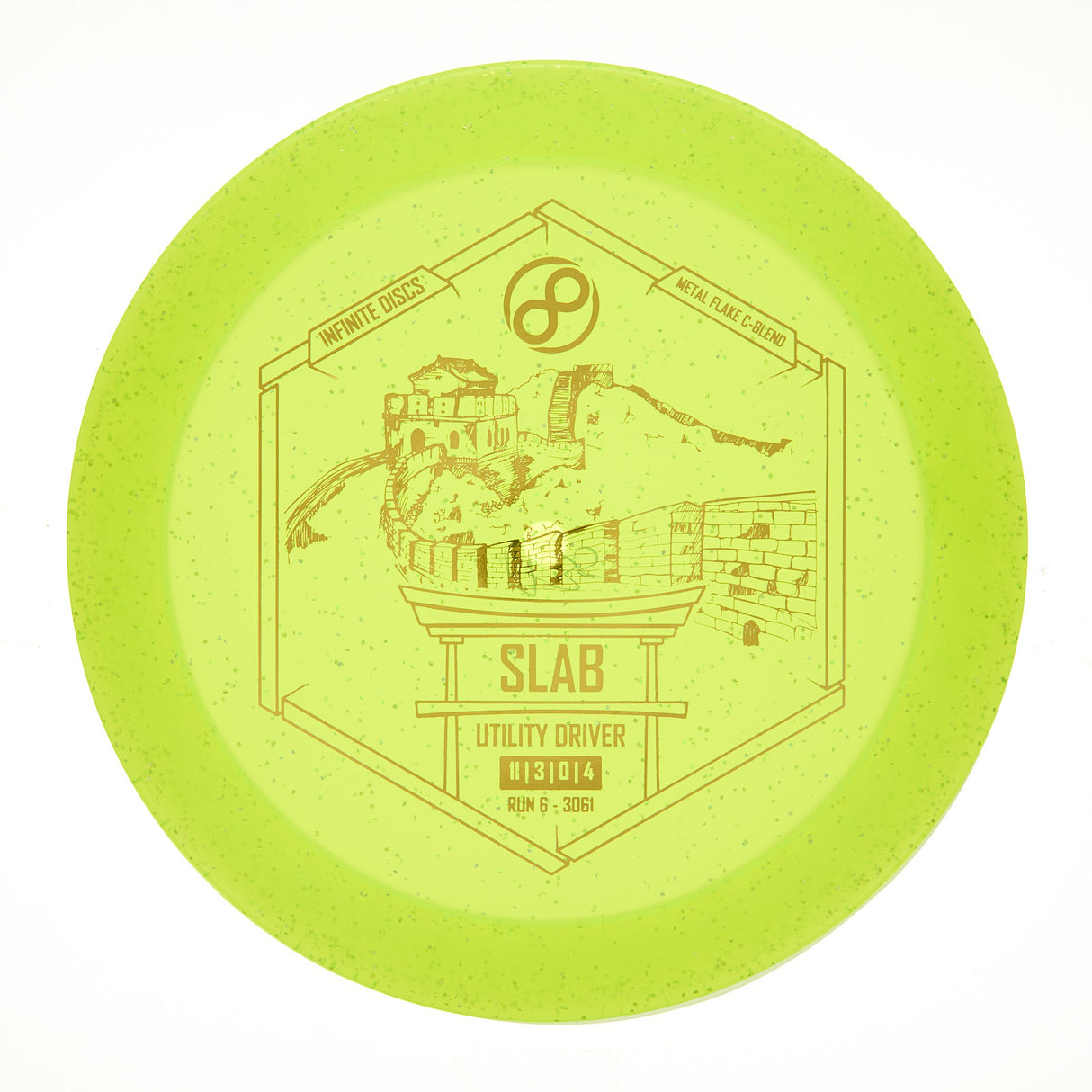 Infinite Discs Slab - Metal Flake C-Blend 175g | Style 0001